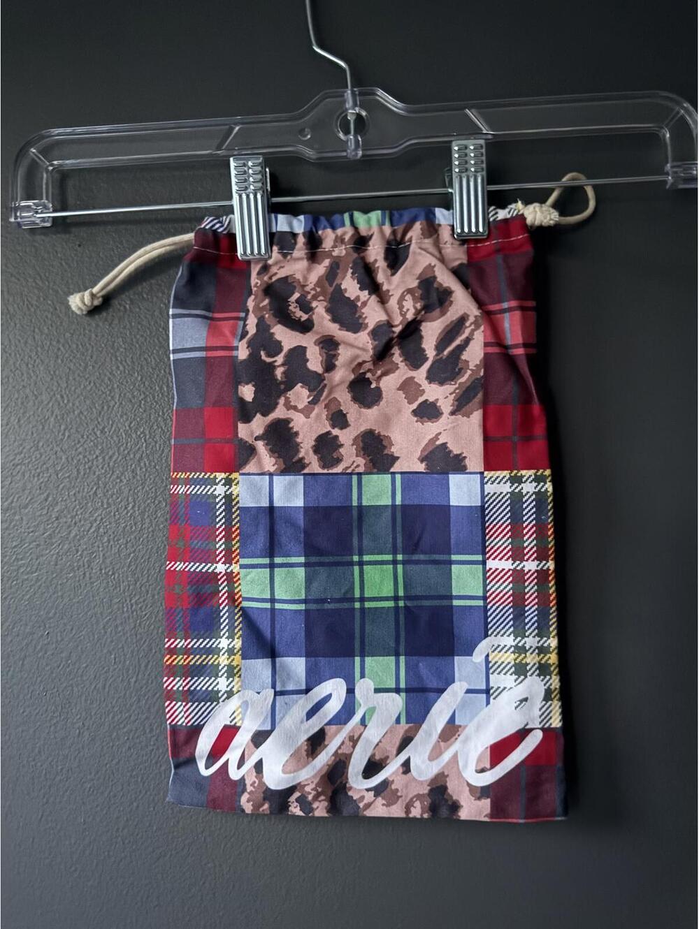 Aerie Drawstring Pouch Bag with Mixed Prints